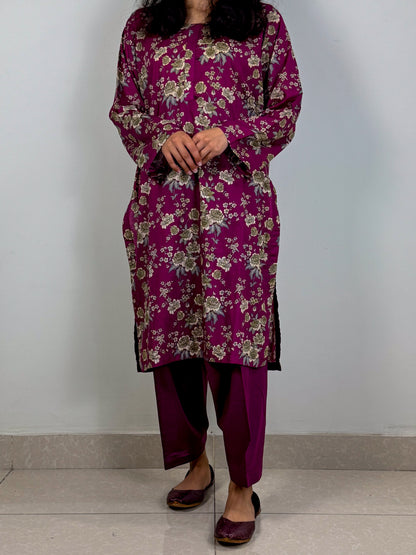 Plum Blossom - Stitched 2 Piece - Lawn