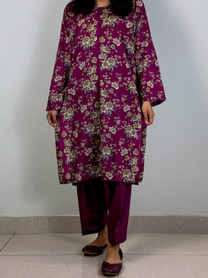 Plum Blossom - Stitched 2 Piece - Lawn